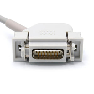 Compatible Hellige EKG Cable 10 Leadwires IEC European Standard Needle Connector