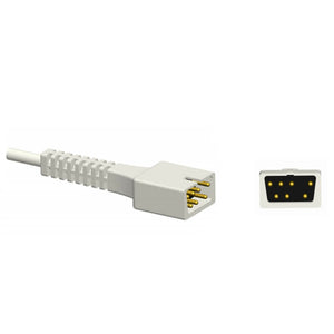 Compatible Biolight  Spo2 Sensor Adult Ear Clip 3.2 ft 7 Pin Connector - sinokmed
