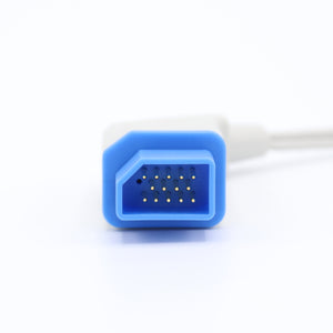 Compatible for Nihon Kohden Spo2 Sensor Adult Soft 9.8 ft 14 Pins Connector - sinokmed