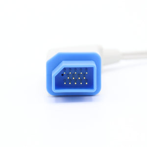 Compatible for Nihon Kohden Veterinary Spo2 Sensor Animal Ear Tongue Clip 9.8 ft 14 Pins Connector - sinokmed
