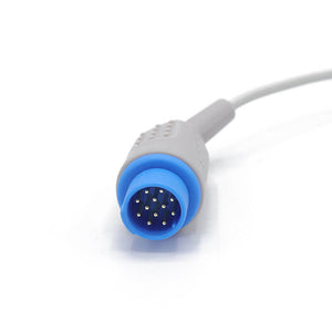 Compatible Biolight SpO2 Sensor Adult Finger Clip 9.8 ft 12 Pins Connector