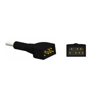 Compatible CAS Med Spo2 Sensor Adult Ear Clip 9.8 ft 7 Pin Connector - sinokmed
