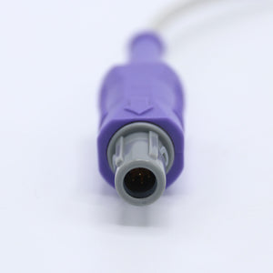 Compatible Kontron Reusable SpO2 Sensor Adult Clip 9.8 ft 7 Pins Connector - sinokmed