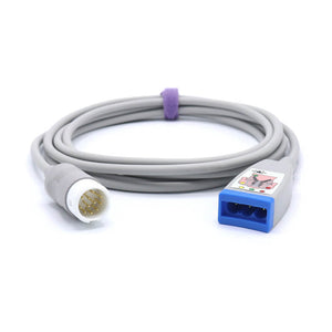 Compatible Philips ECG Trunk Cable M1669A 3 Lead to 12Pin Connector IEC