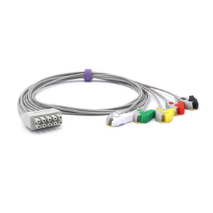 Compatible Marquette ECG 5 Leadwires IEC European Standard Pinch/Grabber