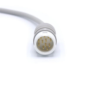 Compatible Philips M1977A ECG Cable 5 Leadwires 12 pin AHA Snap Connector