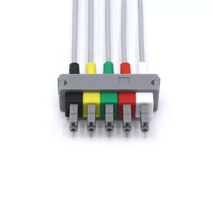 Compatible Philips M1635A ECG 5 Lead wires IEC European Standard Snap Connector