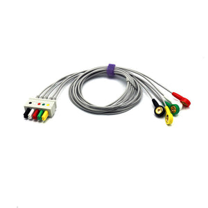 Compatible Draeger-Siemens ECG 5 lead wires IEC European Standard Snap Connector