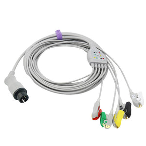 thumbnail image 2 of Alpta 10-Lead Snap Din 1.5mm ECG Cable AHA Leadwire – Compatible G326DN 2 of 2