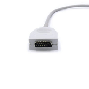 Compatible Burdick EKG Cable 10 Leads Wires AHA Pinch/Grabber Connector