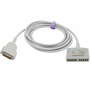 Compatible Marquette EKG Trunk Cable 22341809 10 Or 12 Leads AHA 15Pins Connector - sinokmed