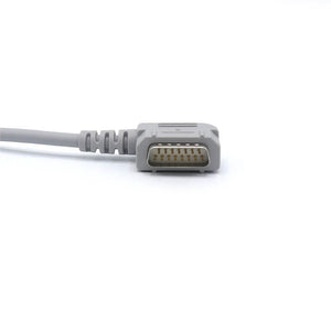 Compatible Kenz EKG Cable 10 Leads Wires IEC Needle 3.0mm European Standard Connector