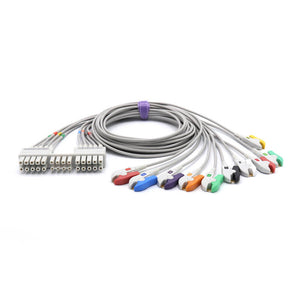 Compatible Mortara Burdick 9293-047-60 EKG Leadwire AHA Pinch/Grabber Connector