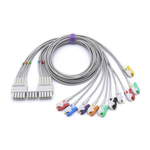 Compatible Mortara Burdick 9293-047-60 EKG Leadwire AHA Pinch/Grabber Connector