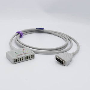 Compatible Marquette 22341808 EKG Trunk Cable 10 Or 12 Leads IEC European Standard 15Pins Connector - sinokmed