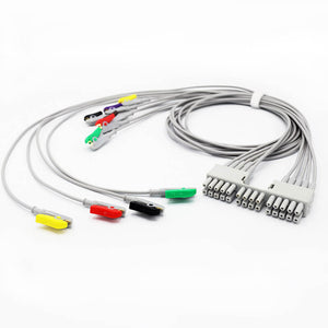 Compatible Mortara Burdick 9293-047-60 10leads ECG leadwire Pinch Connector - sinokmed