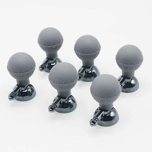 Universal EKG Suction Electrode Ball Adult Size Ag/AgCI Grey Set of 6 - sinokmed