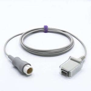 Compatible Mindray Spo2 Adapter Extension Cable 7.2 ft 7 Pin Connector