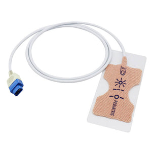 Compatible GE Trusignal TS-PAW Disposable Oximax Spo2 Adhesive Sensor 9 Pins Pediatric Probe 12 Pack - sinokmed