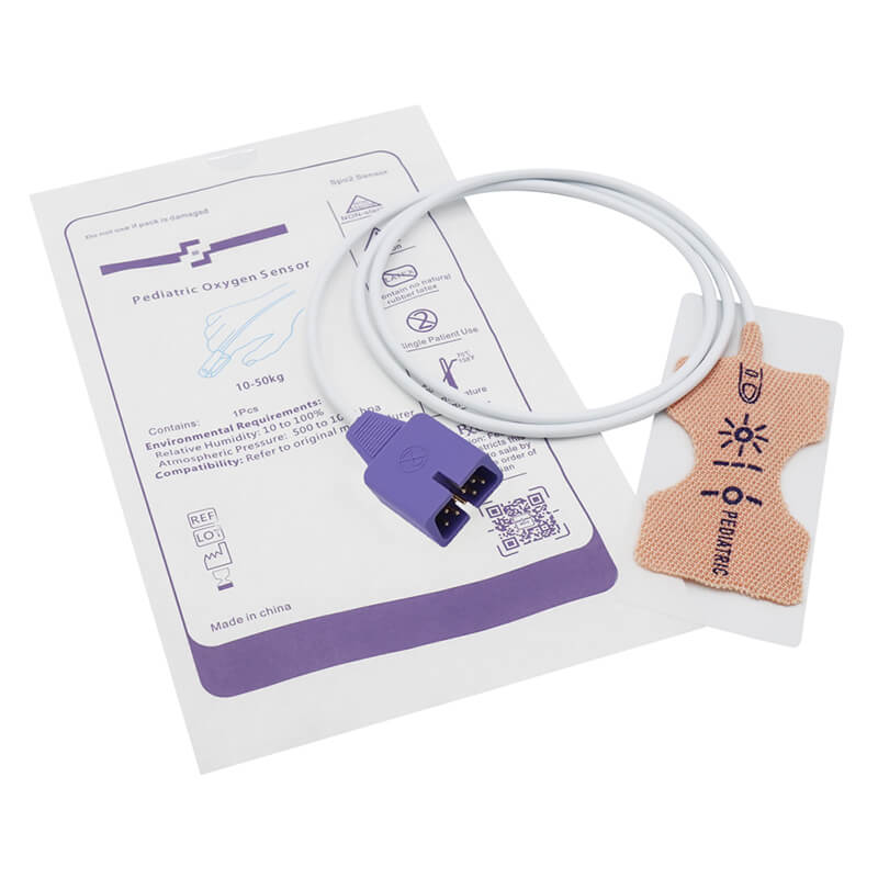 Spo2 Sensor Max Compatible Nellcor Disposable Spo2 Sensor Probe MAX-P 9 Pin Pediatric ...