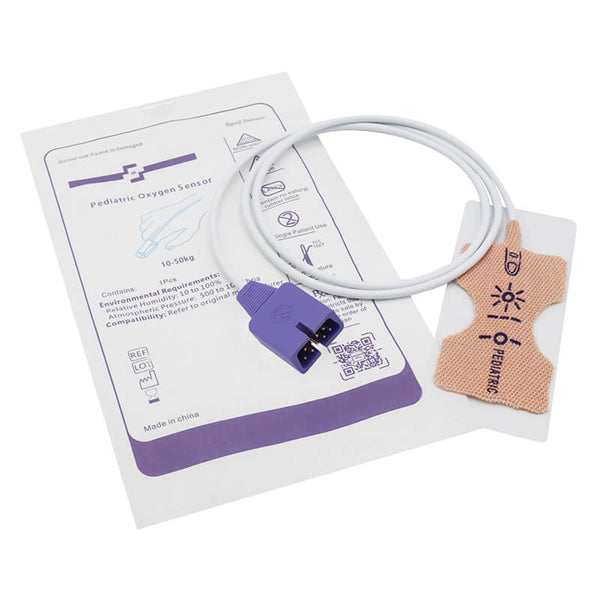 Max Fast Spo2 Compatible Nellcor Disposable Spo2 Sensor Probe MAX-P 9 Pin Pediatric ...