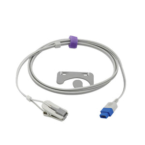 Compatible for GE Trusignal   Spo2 Sensor TS-E-D Adult Ear Clip 3.2 ft 9 Pins Connector - sinokmed