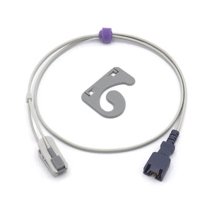 Compatible Masimo 1895 (LNCS TC-I) Spo2 Sensor Ear Clip 3.2 ft 9 Pins Connector