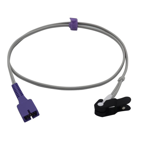 Spo2 Ear Sticker Compatible Nellcor Spo2 Sensor Adult Ear Clip 3.2 ft 9 Pins Connector ...