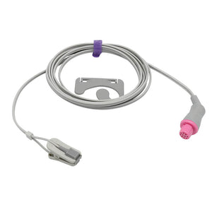 Compatible Artema Spo2 Sensor Adult Ear Clip 9.8 ft Connector - sinokmed