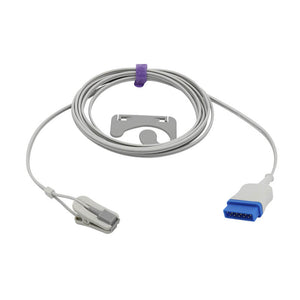 Compatible GE Datex Ohmeda Spo2 Sensor Ear Clip 9.8 ft 11 Pins Connector - sinokmed