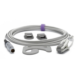 Compatible for Mindray 5 pins SpO2 Sensor Adult Ear Clip 9.8 ft Connector