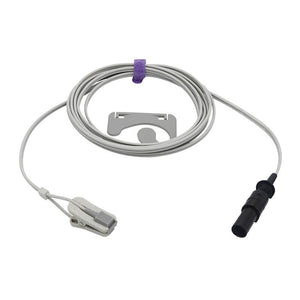 Compatible Baxter Spo2 Sensor Adult Ear Clip 9.8 ft 7 Pin Connector - sinokmed