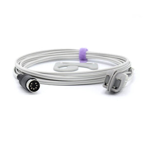 Compatible Schiller SpO2 Sensor Masimo Technology Adult Ear Clip 9.8 ft 7 Pins Connector