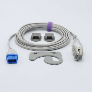 Compatible for Spacelabs Spo2 Sensor Adult Ear Clip 9.8 ft 10 Pins Connector - sinokmed