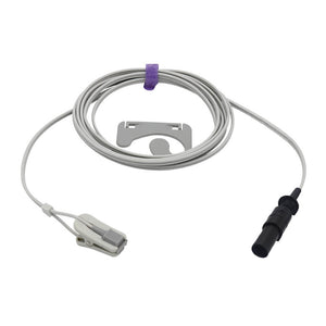 Compatible Spacelabs Spo2 Sensor Ear Clip 9.8 ft 7 Pins Connector - sinokmed