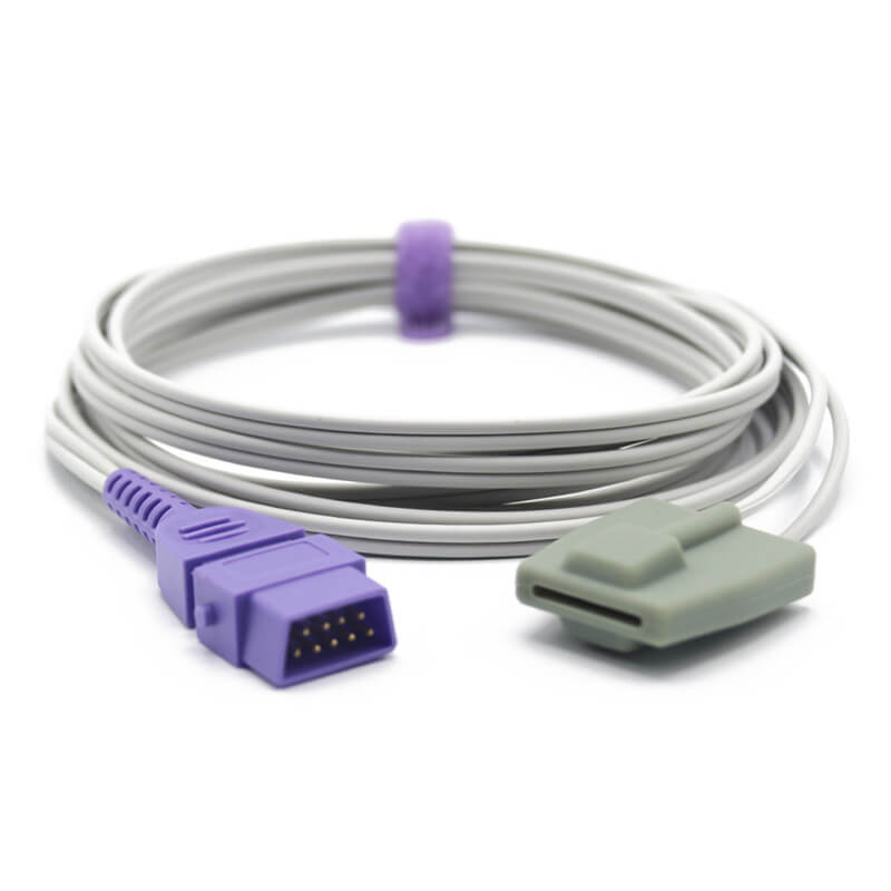 Compatible Armstrong Medical SpO2 Sensor Adult Ear Clip 9 Pin Connecto