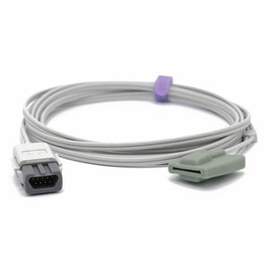 Compatible Ohmeda TS-SP3-MC Trusat Spo2 Sensor Pediatric Soft 9.8 ft 9 Pins Connector