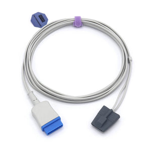 Compatible GE Marquette Spo2 Sensor Nellcor OxiMax Technology Pediatric Soft 9.8 ft 11 Pins Connector