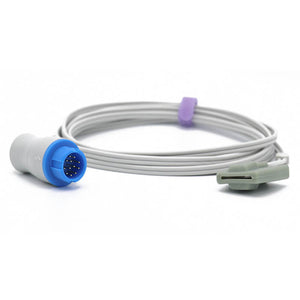 Compatible Mindray Spo2 Sensor Pediatric Soft Nellcor Tech 9.8 ft 12 Pins Connector