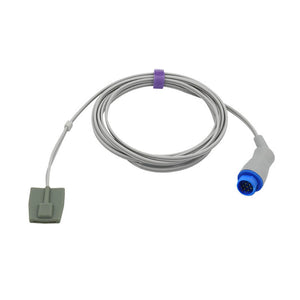 Compatible Nihon Kohden Spo2 Sensor Pediatric Soft 9.8 ft 10 Pin Connector - sinokmed