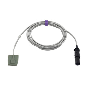 Compatible Baxter SpO2 Sensor Reusable Pediatric Soft 9.8 ft 7 Pins Connector - sinokmed