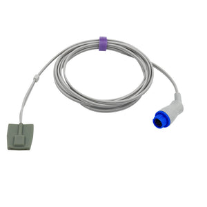 Compatible Neussoft Spo2 Sensor Pediatric Soft 9.8 ft 12 Pins Connector - sinokmed