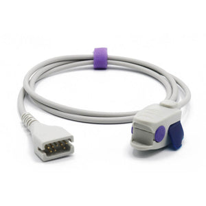 Compatible Mindray Datascope Spo2 Sensor Pediatric Clip 3.2 ft 9 Pins Connector