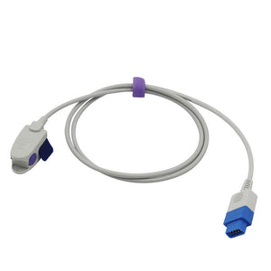 Compatible for Trusignal Spo2 Sensor Pediatric Clip 3.2 ft 9 Pins Connector - sinokmed
