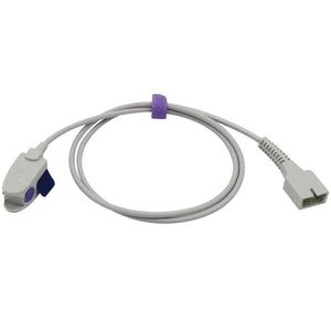 Compatible MEK SpO2 Sensor Reusable Pediatric Clip Connector 3.2 ft 7 Pins Connector - sinokmed