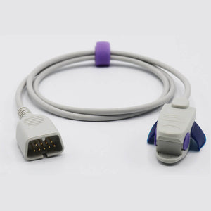 Compatible Nihon Kohden Spo2 Sensor Pediatric Clip 3.2 ft 9 Pins Connector - sinokmed