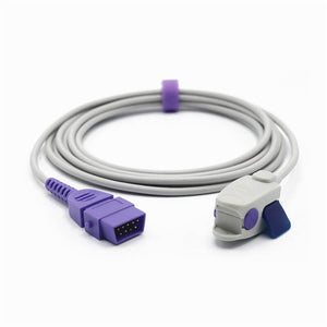 Compatible Armstrong Medical/BCI SpO2 Sensor Pediatric Clip 9 Pin Connector