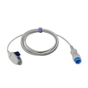 Compatible Mindray T5/T8 Spo2 Sensor Pediatric Clip 9.8 ft 7 Pin Connector - sinokmed