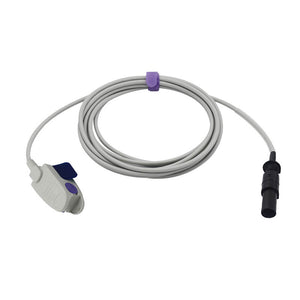 Compatible Baxter SpO2 Sensor Reusable Pediatric Clip 9.8 ft 7 Pins Connector - sinokmed