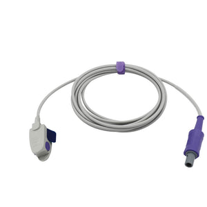 Compatible Infinium Reusable SpO2 Sensor Pediatric Clip 9.8 ft 5 Pins Connector - sinokmed